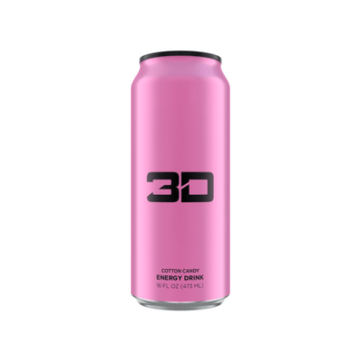 3D Épicerie Rose Cotton Candy / À l'unité 3D ENERGY DRINK - 473ML