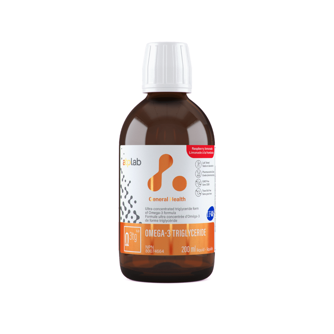 ATP Labs Suppléments Limonade Framboise OMEGA-3 LIQUIDE - 200 ml
