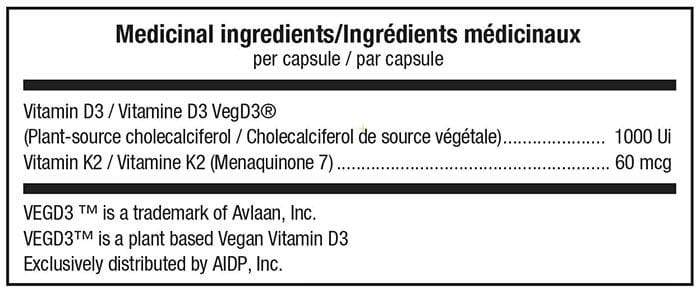ATP Labs Vitamine D3+K2 60caps - Atp Labs
