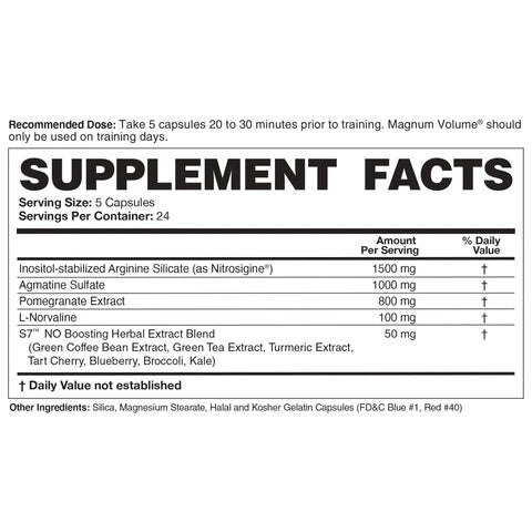 Volume Pump Intensifier 120caps - Magnum Nutraceuticals