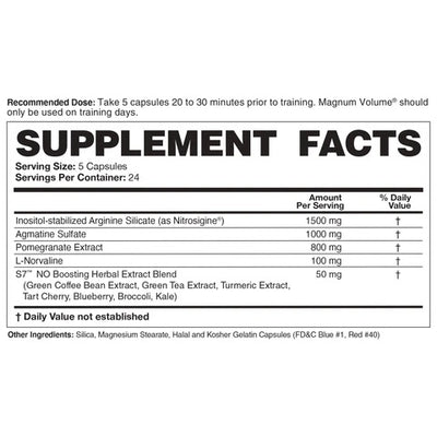Volume Pump Intensifier 120caps - Magnum Nutraceuticals